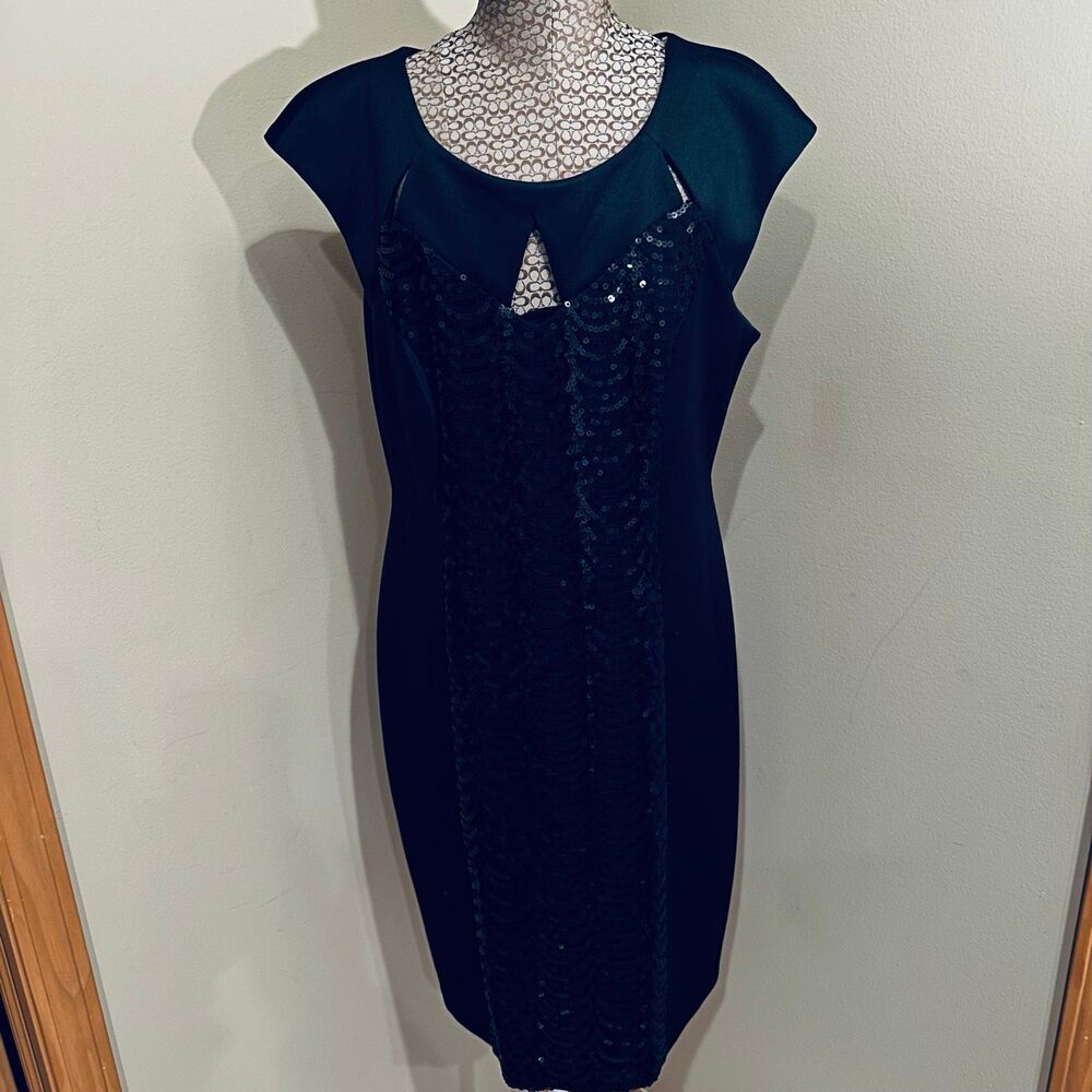 Black Dress with Sequins Size 12